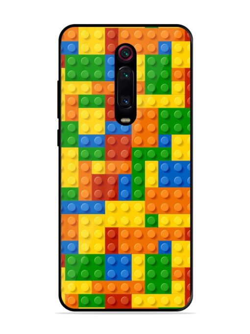 Building Blocks Glossy Metal TPU Phone Cover for Xiaomi Redmi K20 Pro Zapvi