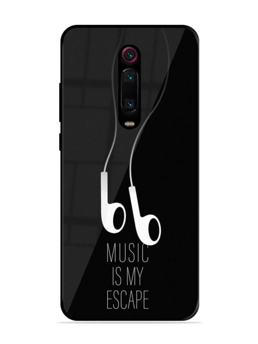 Music Is My Escape Glossy Metal Phone Cover for Xiaomi Redmi K20 Pro Zapvi