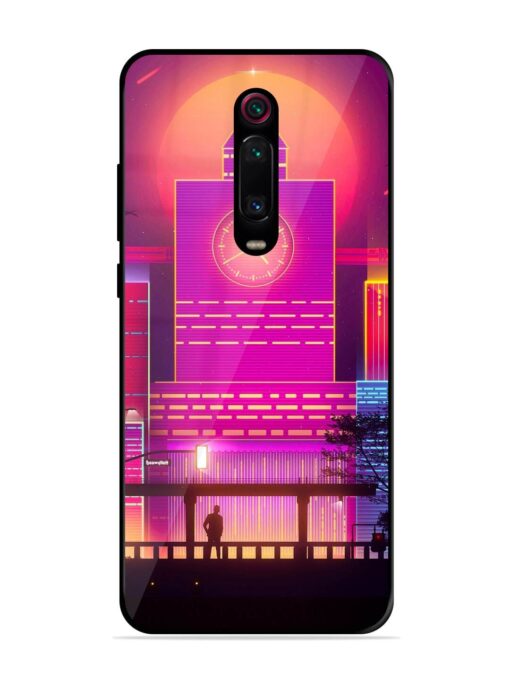 Clock Tower Glossy Metal TPU Phone Cover for Xiaomi Redmi K20 Pro