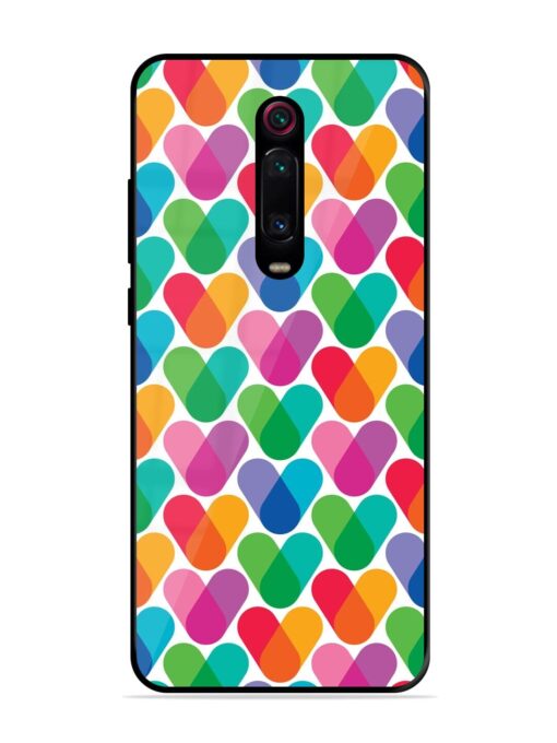 Overlapping Colors Colorful Glossy Metal TPU Phone Cover for Xiaomi Redmi K20 Pro