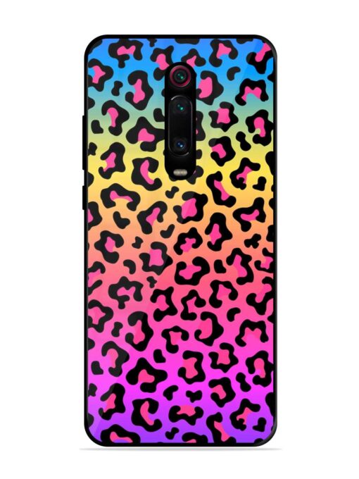 Neon Rainbow Colored Glossy Metal Phone Cover for Xiaomi Redmi K20 Pro Zapvi