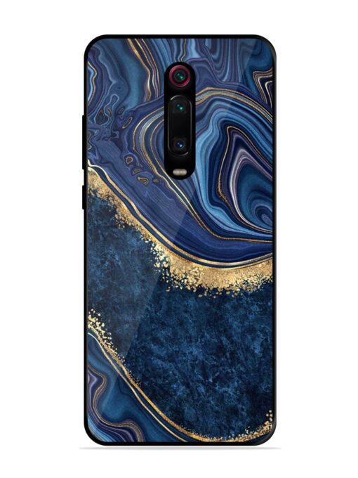 Abstract Background Blue Glossy Metal TPU Phone Cover for Xiaomi Redmi K20 Pro Zapvi