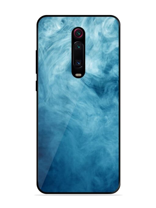 Blue Smoke Art Glossy Metal Phone Cover for Xiaomi Redmi K20 Pro