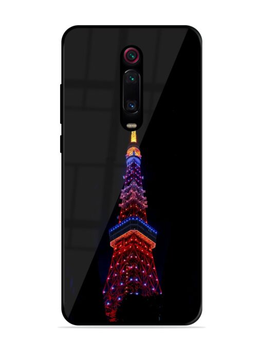 Eiffel Tower Night View Glossy Metal Phone Cover for Xiaomi Redmi K20 Pro