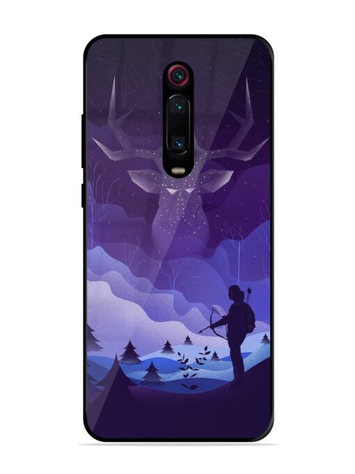 Deer Forest River Glossy Metal Phone Cover for Xiaomi Redmi K20 Pro