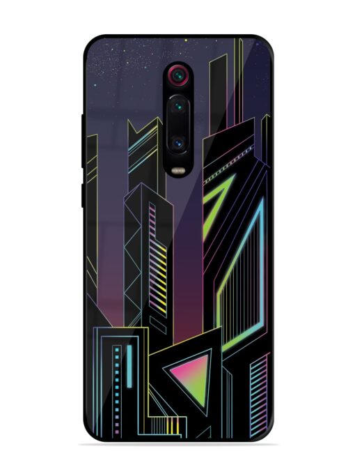 Neon Dreamscape Glossy Metal Phone Cover for Xiaomi Redmi K20 Pro