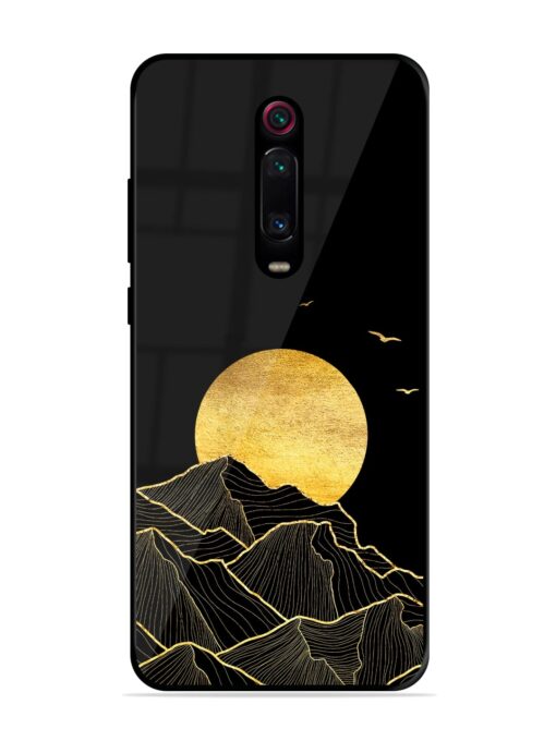 Golden Sunrise Glossy Metal Phone Cover for Xiaomi Redmi K20 Pro Zapvi