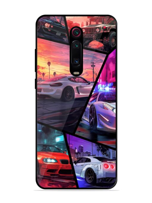 Ride In Pixels Glossy Metal Phone Cover for Xiaomi Redmi K20 Pro