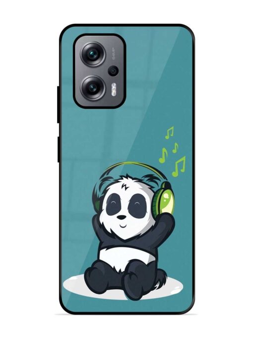 Music Panda Glossy Metal Phone Cover for Xiaomi Redmi K50I (5G)