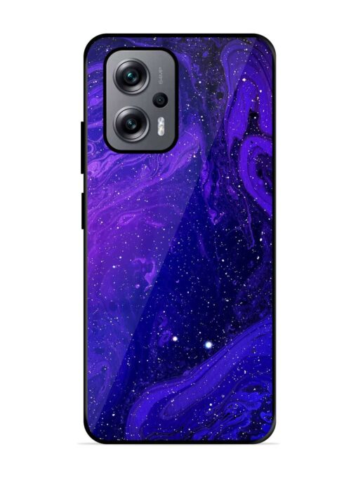 Galaxy Acrylic Abstract Art Glossy Metal Phone Cover for Xiaomi Redmi K50I (5G) Zapvi