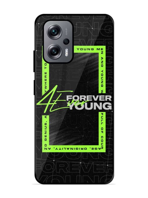 Forever Young Glossy Metal Phone Cover for Xiaomi Redmi K50I (5G) Zapvi