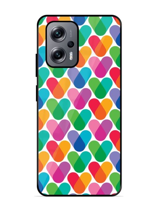 Overlapping Colors Colorful Glossy Metal TPU Phone Cover for Xiaomi Redmi K50I (5G) Zapvi