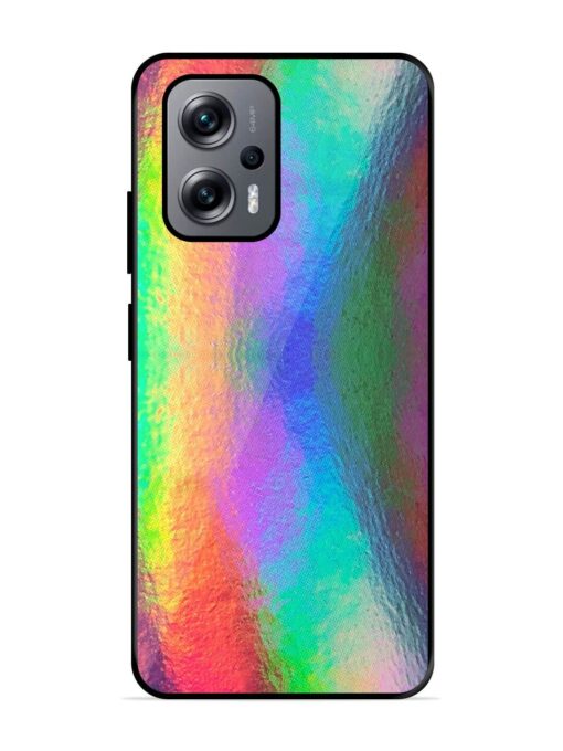 Colorful Holographic Background Glossy Metal TPU Phone Cover for Xiaomi Redmi K50I (5G)