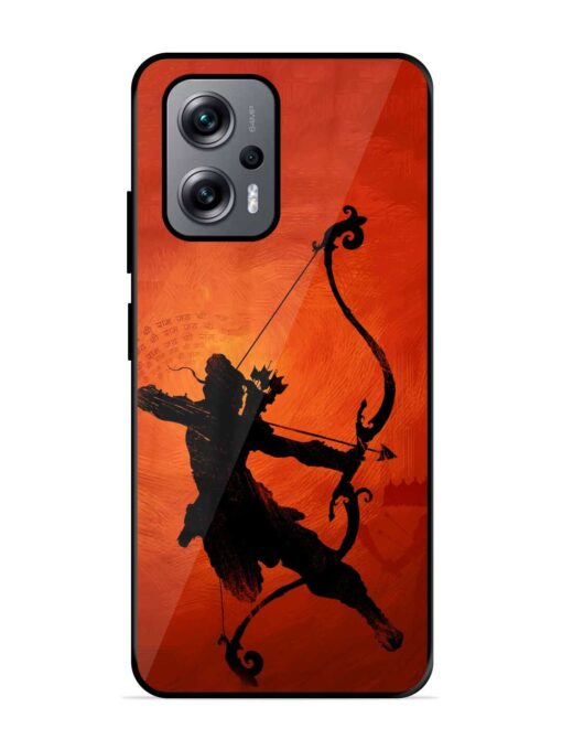 Illustration Lord Rama Glossy Metal Phone Cover for Xiaomi Redmi K50I (5G)