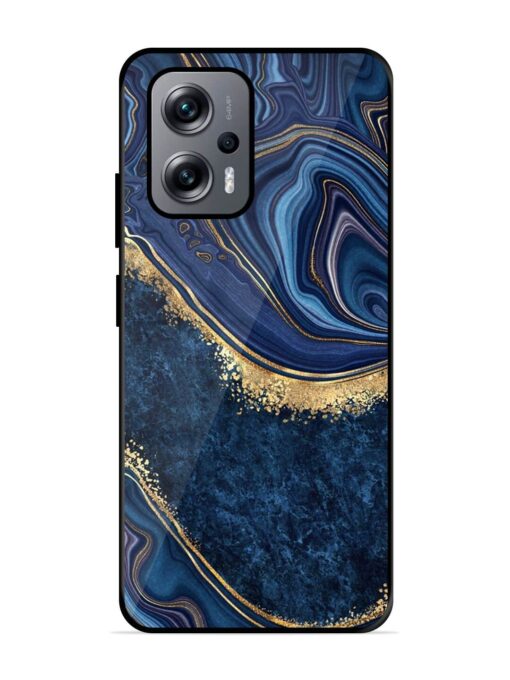 Abstract Background Blue Glossy Metal TPU Phone Cover for Xiaomi Redmi K50I (5G) Zapvi