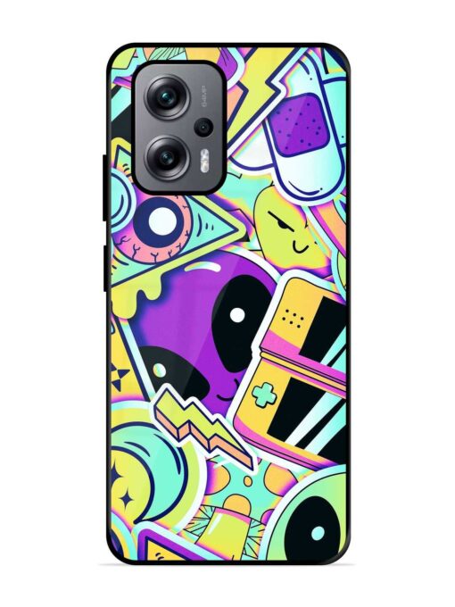 Scratch Art Glossy Metal Phone Cover for Xiaomi Redmi K50I (5G)