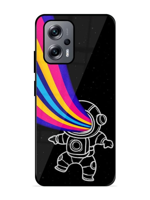 Astronaut Glossy Metal TPU Phone Cover for Xiaomi Redmi K50I (5G) Zapvi