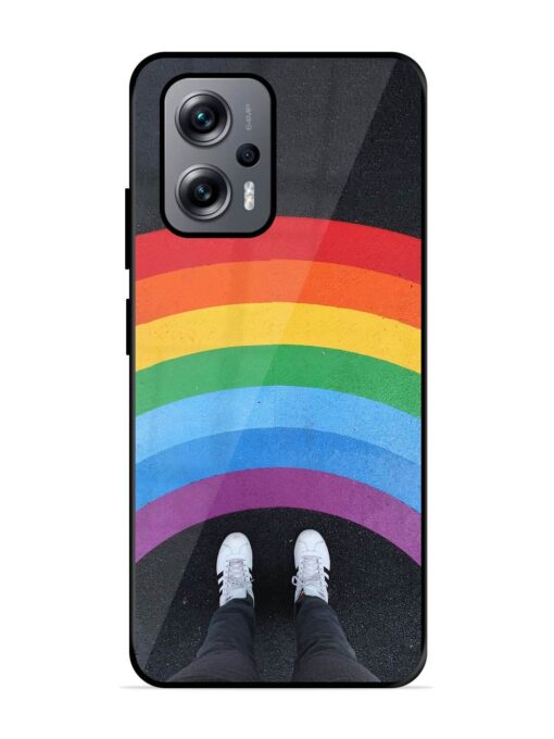 Legs Rainbow Glossy Metal TPU Phone Cover for Xiaomi Redmi K50I (5G)