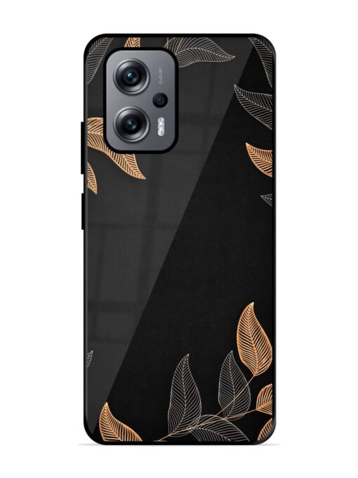 Foliage Art Glossy Metal Phone Cover for Xiaomi Redmi K50I (5G) Zapvi