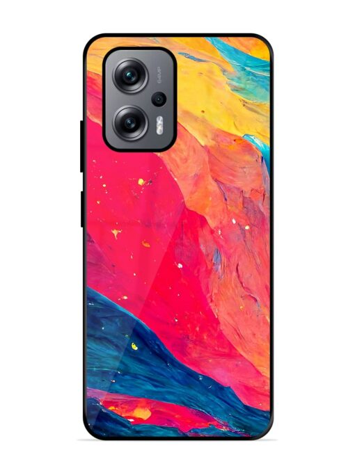 Starry Night Glossy Metal Phone Cover for Xiaomi Redmi K50I (5G) Zapvi