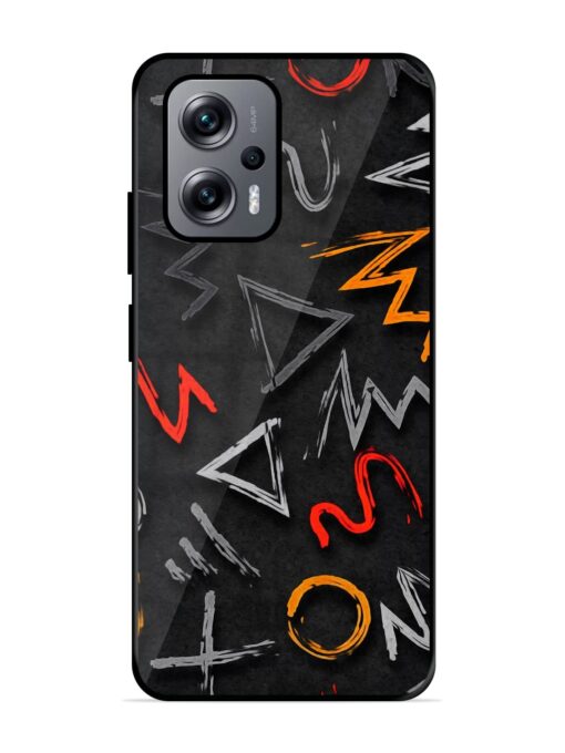 Grungy Graffiti Glossy Metal Phone Cover for Xiaomi Redmi K50I (5G) Zapvi