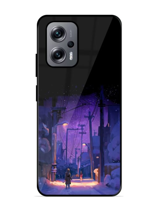 Winter Anime Art Glossy Metal Phone Cover for Xiaomi Redmi K50I (5G) Zapvi