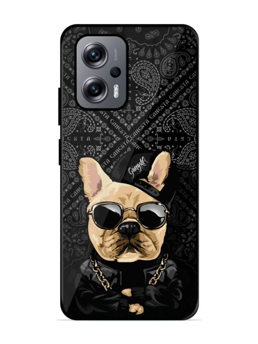 Gangsta Cool Sunmetales Dog Glossy Metal Phone Cover for Xiaomi Redmi K50I (5G) Zapvi