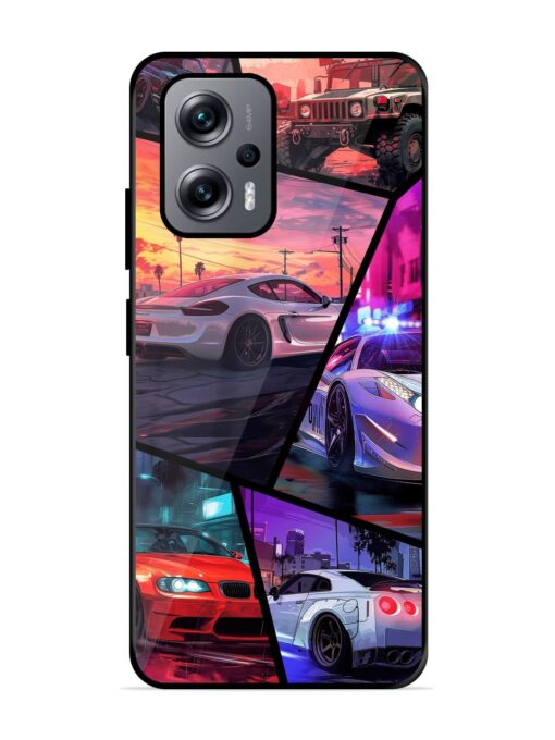 Ride In Pixels Glossy Metal Phone Cover for Xiaomi Redmi K50I (5G)