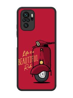 Life Is Beautiful Rides Glossy Metal Phone Cover for Xiaomi Redmi Note 10