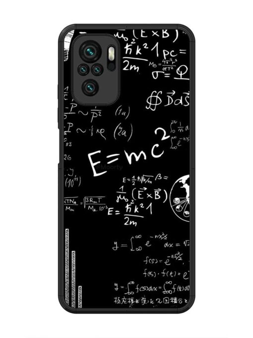 E=Mc2 Mass?Energy Equivalence Glossy Metal Phone Cover for Xiaomi Redmi Note 10