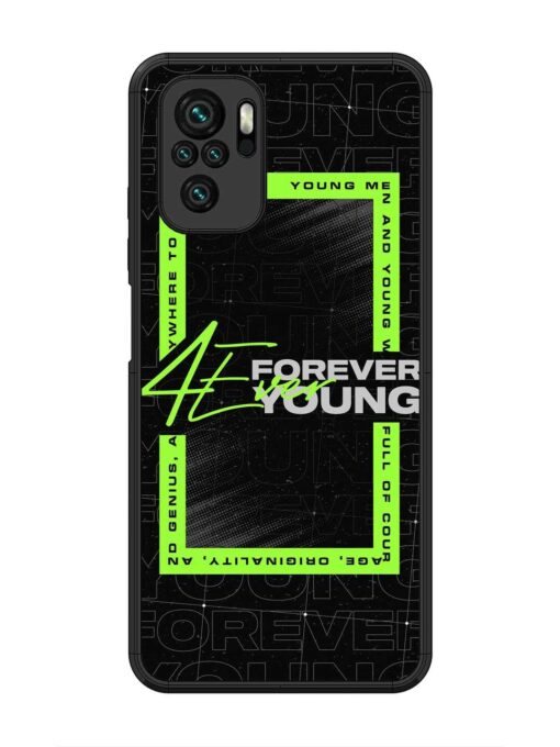 Forever Young Glossy Metal Phone Cover for Xiaomi Redmi Note 10