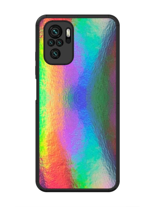 Colorful Holographic Background Glossy Metal TPU Phone Cover for Xiaomi Redmi Note 10 Zapvi