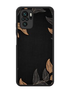 Foliage Art Glossy Metal Phone Cover for Xiaomi Redmi Note 10