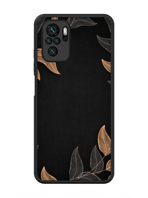 Foliage Art Glossy Metal Phone Cover for Xiaomi Redmi Note 10 Zapvi