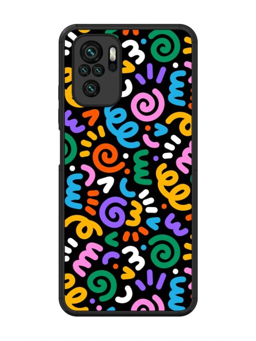 Colorful Seamless Vector Glossy Metal Phone Cover for Xiaomi Redmi Note 10