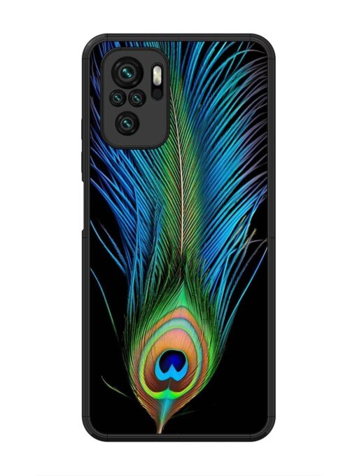 Peacock Feather Glossy Metal TPU Phone Cover for Xiaomi Redmi Note 10 Zapvi