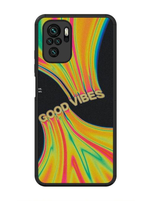 Good Vibes Glossy Metal Phone Cover for Xiaomi Redmi Note 10 Zapvi