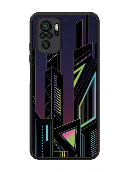 Neon Dreamscape Glossy Metal Phone Cover for Xiaomi Redmi Note 10