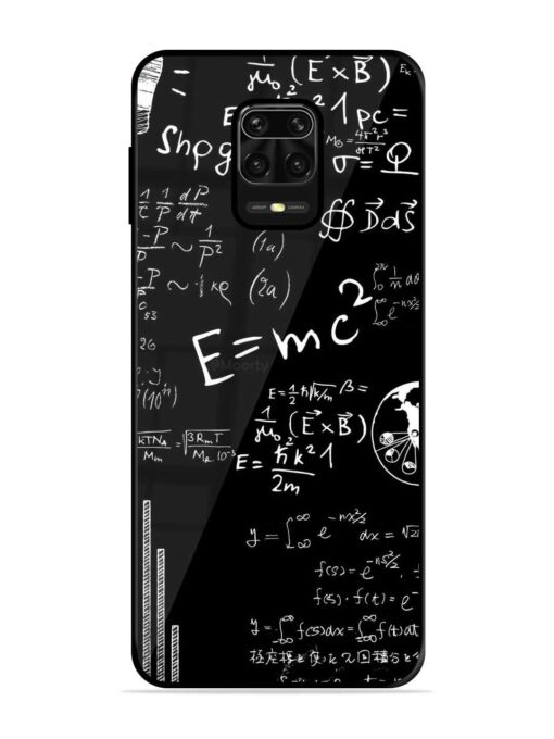 E=Mc2 Mass?Energy Equivalence Glossy Metal Phone Cover for Xiaomi Redmi Note 10 Lite Zapvi