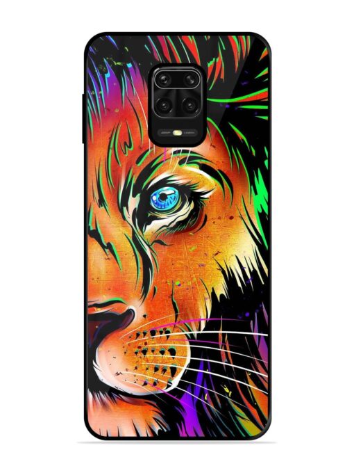 Colorful Lion Design Glossy Metal TPU Phone Cover for Xiaomi Redmi Note 10 Lite Zapvi