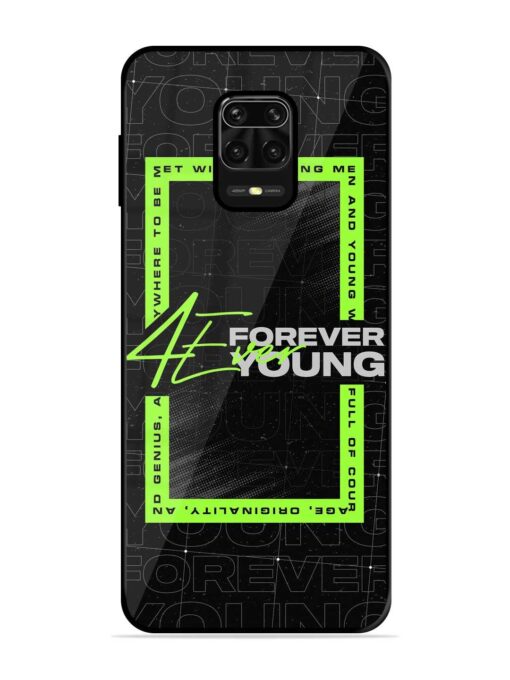 Forever Young Glossy Metal Phone Cover for Xiaomi Redmi Note 10 Lite