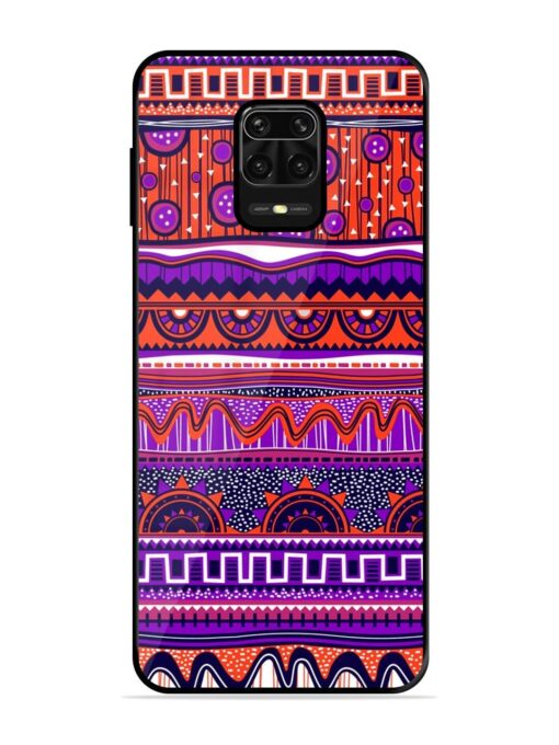 Ethnic Seamless Pattern Glossy Metal TPU Phone Cover for Xiaomi Redmi Note 10 Lite Zapvi