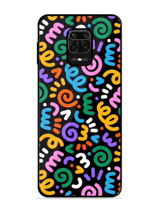 Colorful Seamless Vector Glossy Metal Phone Cover for Xiaomi Redmi Note 10 Lite Zapvi