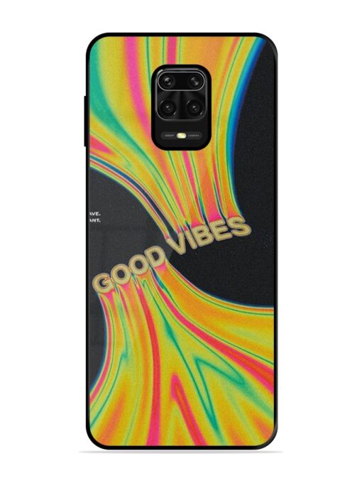 Good Vibes Glossy Metal Phone Cover for Xiaomi Redmi Note 10 Lite Zapvi