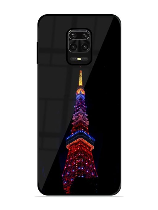 Eiffel Tower Night View Glossy Metal Phone Cover for Xiaomi Redmi Note 10 Lite Zapvi