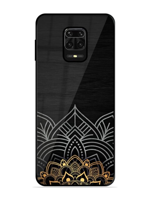 Decorative Golden Pattern Glossy Metal Phone Cover for Xiaomi Redmi Note 10 Lite Zapvi