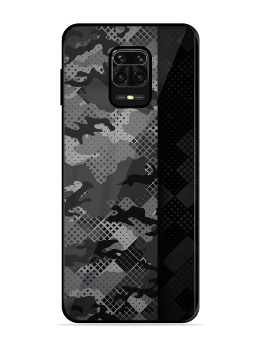 Dark Camouflage Glossy Metal Phone Cover for Xiaomi Redmi Note 10 Lite Zapvi