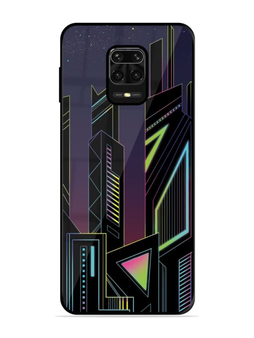 Neon Dreamscape Glossy Metal Phone Cover for Xiaomi Redmi Note 10 Lite Zapvi