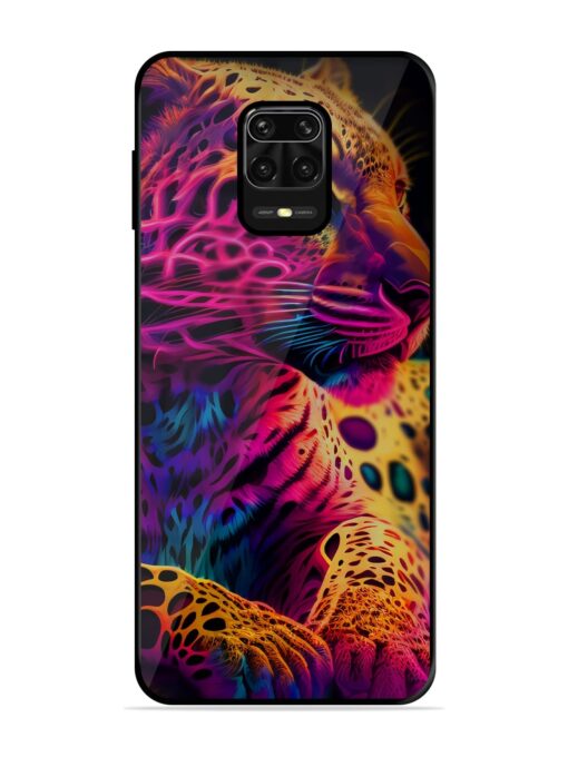 Leopard Art Glossy Metal Phone Cover for Xiaomi Redmi Note 10 Lite Zapvi