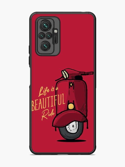 Life Is Beautiful Rides Glossy Metal Phone Cover for Xiaomi Redmi Note 10 Pro Zapvi